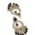 pretty oval shape chendelier brass kundan antique gold plated chandelier earring for women and girls