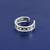 fine cuff design brass kundan silver plated adjustable finger ring for women and girls
