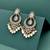 royal oval shape chendelier brass kundan antique gold plated chandelier earring for women and girls
