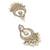 royal oval shape chendelier brass kundan antique gold plated chandelier earring for women and girls