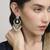 royal oval shape chendelier brass kundan antique gold plated chandelier earring for women and girls