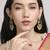 smooth oval shape chendelier brass kundan antique gold plated chandelier earring for women and girls