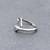 fine heart and "a"letter stackable rings brass silver plated adjustable finger ring for women