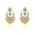 smooth oval shape chendelier brass kundan antique gold plated chandelier earring for women and girls
