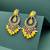 smooth oval shape chendelier brass kundan antique gold plated chandelier earring for women and girls