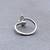 fine heart and "a"letter stackable rings brass silver plated adjustable finger ring for women