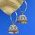 stylish paisley and circle pearl brass kundan antique gold plated jhumki earring for women and girls
