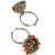 stylish paisley and circle pearl brass kundan antique gold plated jhumki earring for women and girls