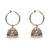 superb paisley and circle pearl brass kundan antique gold plated jhumki earring for women and girls