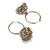 superb paisley and circle pearl brass kundan antique gold plated jhumki earring for women and girls