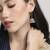 superb paisley and circle pearl brass kundan antique gold plated jhumki earring for women and girls