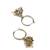smooth oval shape brass kundan antique gold plated jhumki earring for women and girls