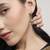 smooth oval shape brass kundan antique gold plated jhumki earring for women and girls