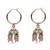 splendid oval shape brass kundan antique gold plated jhumki earring for women and girls