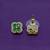trendy flower design green stone brass gold plated stud earring for women and girls