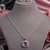 Rhodium Finish Elite Grace Necklace Set