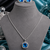 Rhodium finish prestige glow necklace set