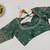 Green women's silk blend embroidered readymade blouse