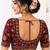 Maroon georgette embroidered work with fancy lace work readymade blouse