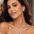 Rhodium finish crown radiance necklace set