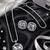 Rhodium finish crown radiance necklace set