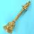 traditional "jai shree ram and hanuman ji" brass antique gold plated bell(pooja ghantee)