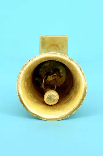traditional "jai shree ram and hanuman ji" brass antique gold plated bell(pooja ghantee)
