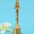 traditional "hanuman ji" brass antique gold plated bell(pooja ghantee)