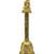 traditional "hanuman ji" brass antique gold plated bell(pooja ghantee)