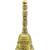traditional "mahakaal writing word" brass antique gold plated bell(pooja ghantee)