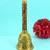 traditional flower design brass antique gold plated bell(pooja ghantee)