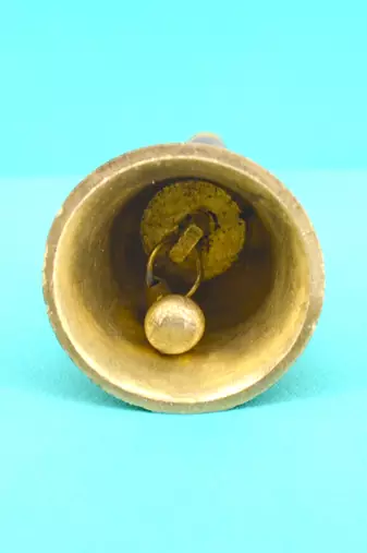 traditional flower design brass antique gold plated bell(pooja ghantee)