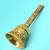 traditional flower design brass antique gold plated bell(pooja ghantee)