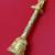 traditional "jai shree ram and hanuman ji" brass antique gold plated bell(pooja ghantee)