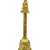 traditional "hanuman ji" brass antique gold plated bell(pooja ghantee)