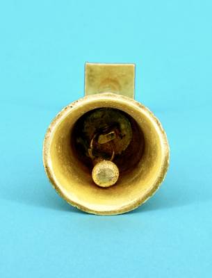 traditional "hanuman ji" brass antique gold plated bell(pooja ghantee) 3