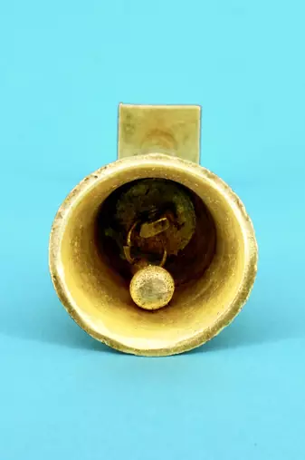 traditional "hanuman ji" brass antique gold plated bell(pooja ghantee)