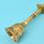 traditional "hanuman ji" brass antique gold plated bell(pooja ghantee)