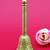 traditional "jai shree shyam" brass antique gold plated bell(pooja ghantee)