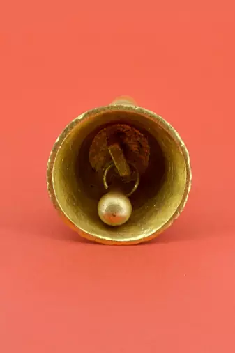 traditional "kalash design" brass antique gold plated bell(pooja ghantee)