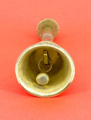 traditional "god garuda" brass antique gold plated bell(pooja ghantee) 4