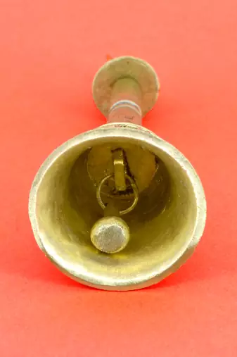 traditional "god garuda" brass antique gold plated bell(pooja ghantee)
