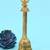 traditional "god garuda and mahakaal" brass antique gold plated bell(pooja ghantee)