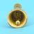 traditional "god garuda and mahakaal" brass antique gold plated bell(pooja ghantee)
