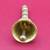 traditional "om namah shivay" brass antique gold plated bell(pooja ghantee)