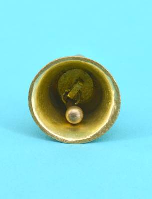 traditional "swastik and om" brass antique gold plated bell(pooja ghantee) 4