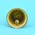 traditional "swastik and om" brass antique gold plated bell(pooja ghantee)
