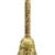 traditional "mahakaal writing word" brass antique gold plated bell(pooja ghantee)