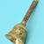 traditional "mahakaal writing word" brass antique gold plated bell(pooja ghantee)