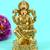 traditional god ganesha design brass antique gold plated idol(murti)